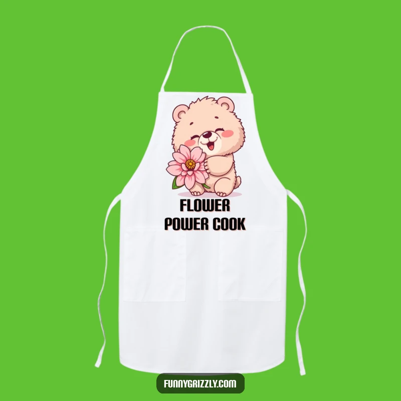 Funny Winking Bear Apron: Playful Charm for the Sweet Chef