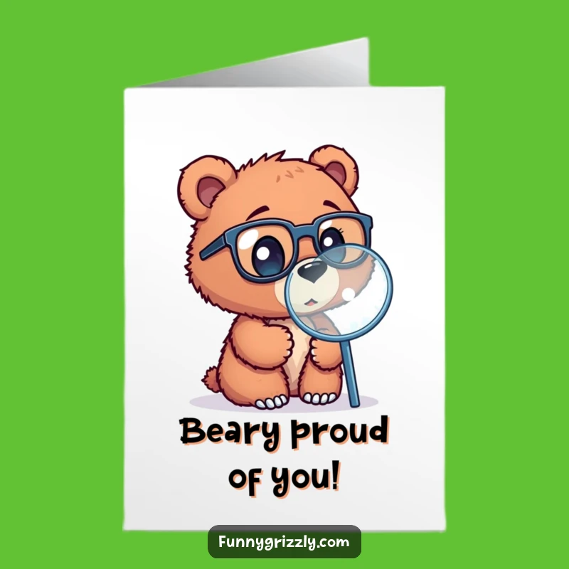 Free Printable Bear Cub Congrats Card - Hilarious Downloadable Gift for Discoverers