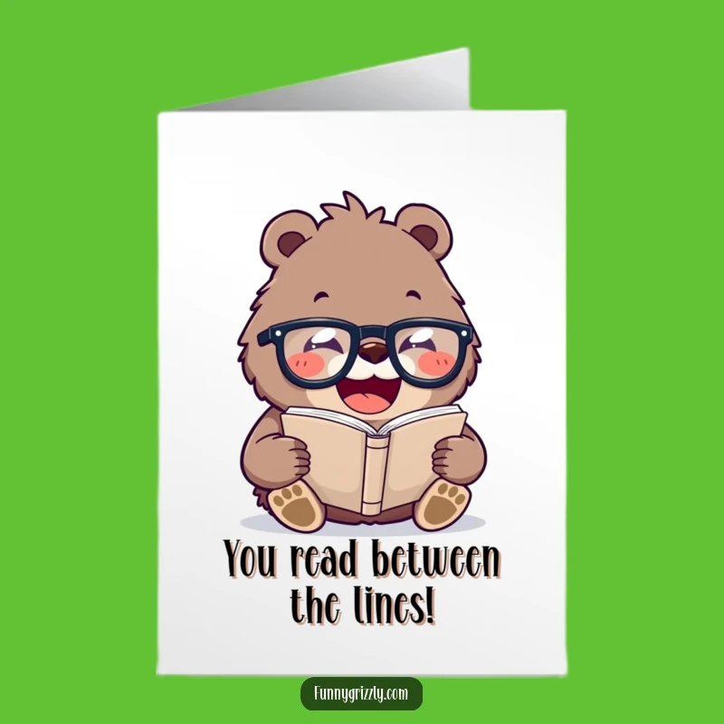 Free Printable Funny Congrats Card: Smart Bear, Witty Downloadable Gift for Achievements