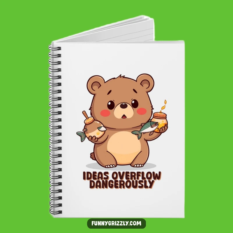 Funny Juggling Bear Notebook: Jots of Joy with This Surprised Stationery